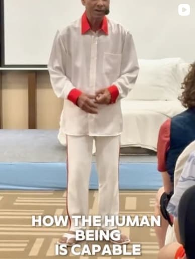 How the Human Being is Capable — Master lecture and posture clinic with founder Bikram Choudhury during the Thailand Teacher Training intensive.