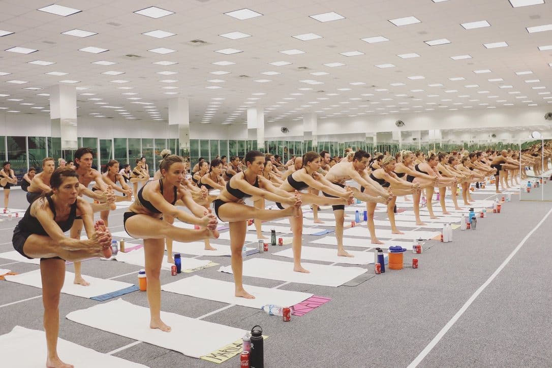 Standing Head to Knee — Bikram Yoga Teacher Training.